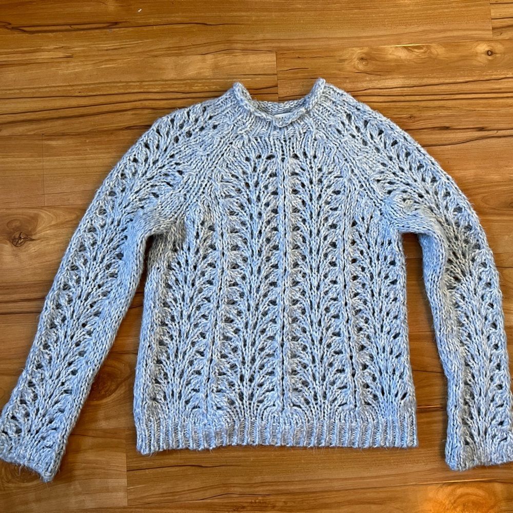 top shop lace knit sweater small